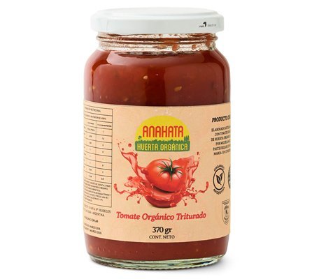 Salsa de tomate orgnico triturado 370gr